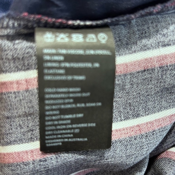 BARDOT Sz 8 Medium Jumpsuit Wide Leg Front Bow Spaghetti Straps Zipper Closure - Picture 13 of 14